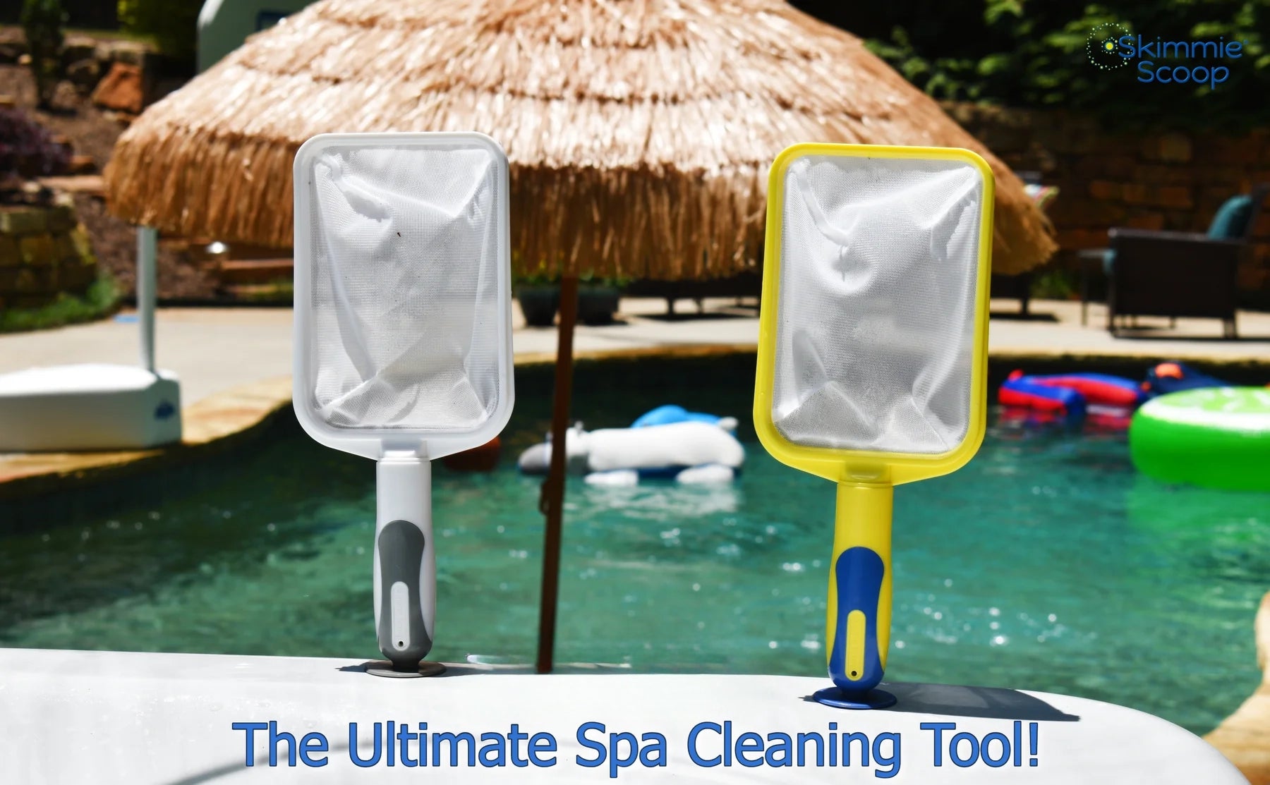 Skimmie Scoop handheld fine mesh skimmer net