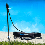 Swim Tether ST1 Tether System installed poolside